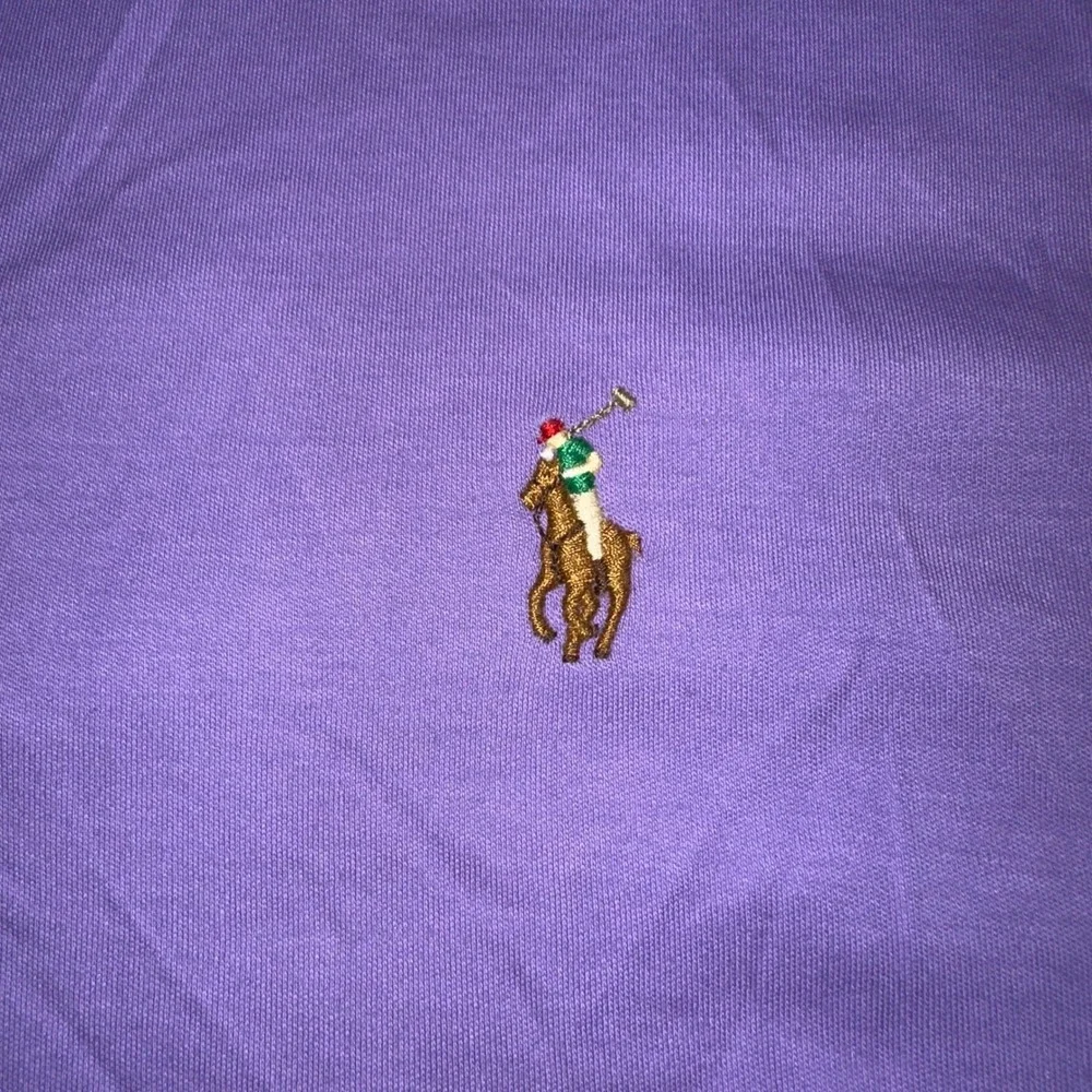 Polo Ralph Lauren Mens XL Classic Fit Purple Short Sleeve Flesh Pony Polo Shirt